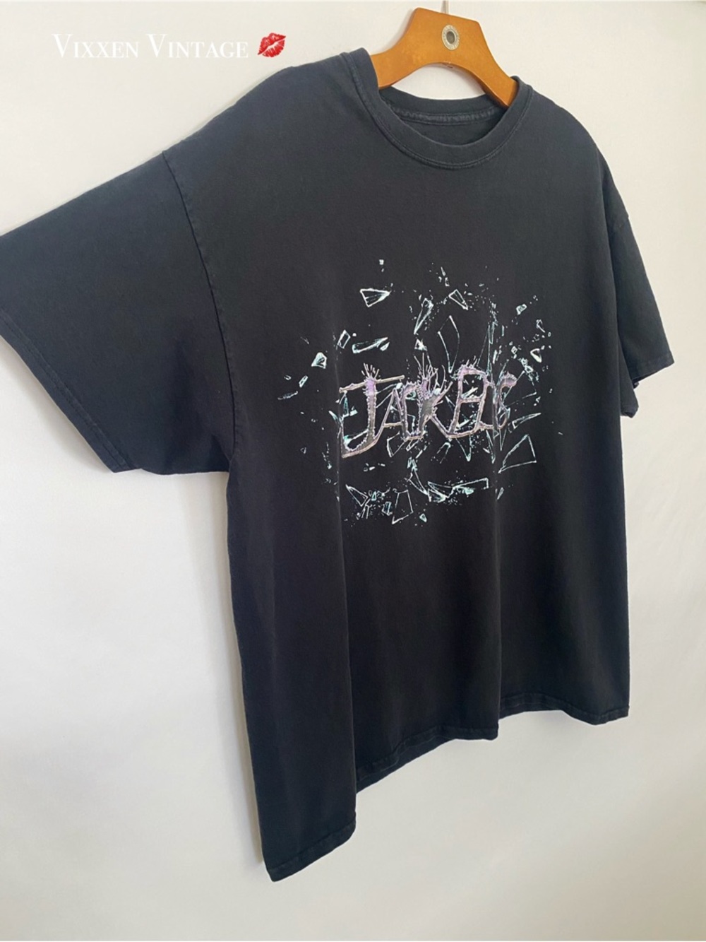 CACTUS JACK BY TRAVIS SCOTT BROKEN GLASS 'JACK BOYS' TEE IN BLACK